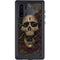 Liquid Blue Skull Entwined with Roses Galaxy Note 10 Waterproof Case