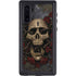 Liquid Blue Skull Entwined with Roses Galaxy Note 10 Waterproof Case