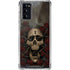 Liquid Blue Skull Entwined with Roses Galaxy Note20 5G Clear Case