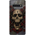 Liquid Blue Skull Entwined with Roses Galaxy S10 Skin