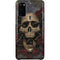 Liquid Blue Skull Entwined with Roses Galaxy S20 Lite Case
