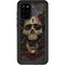 Liquid Blue Skull Entwined with Roses Galaxy S20 Plus Waterproof Case
