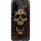 Liquid Blue Skull Entwined with Roses Galaxy S20 Pro Case