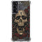 Liquid Blue Skull Entwined with Roses Galaxy S21 5G Clear Case