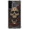 Liquid Blue Skull Entwined with Roses Galaxy S21 FE Clear Case