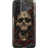 Liquid Blue Skull Entwined with Roses Galaxy S21 FE Pro Case