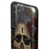 Liquid Blue Skull Entwined with Roses Galaxy S21 FE Pro Case