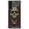 Liquid Blue Skull Entwined with Roses Galaxy S22 Clear Case
