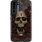 Liquid Blue Skull Entwined with Roses Galaxy S22 Plus Pro Case