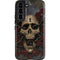Liquid Blue Skull Entwined with Roses Galaxy S22 Pro Case