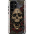 Liquid Blue Skull Entwined with Roses Galaxy S22 Ultra Pro Case