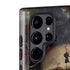 Liquid Blue Skull Entwined with Roses Galaxy S22 Ultra Pro Case