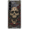 Liquid Blue Skull Entwined with Roses Galaxy S23 Clear Case