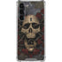 Liquid Blue Skull Entwined with Roses Galaxy S23 Plus Clear Case