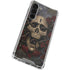 Liquid Blue Skull Entwined with Roses Galaxy S23 Plus Clear Case