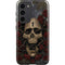 Liquid Blue Skull Entwined with Roses Galaxy S23 Plus Pro Case