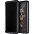 Liquid Blue Skull Entwined with Roses Galaxy S23 Plus Waterproof Case