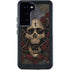 Liquid Blue Skull Entwined with Roses Galaxy S23 Waterproof Case