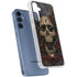 Liquid Blue Skull Entwined with Roses Galaxy S24 Clear Case