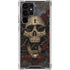 Liquid Blue Skull Entwined with Roses Galaxy S24 Ultra Clear Case