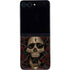 Liquid Blue Skull Entwined with Roses Galaxy Z Flip5 5G Skin