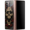 Liquid Blue Skull Entwined with Roses Galaxy Z Fold2 5G Skin