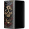 Liquid Blue Skull Entwined with Roses Galaxy Z Fold4 5G Skin
