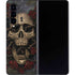 Liquid Blue Skull Entwined with Roses Galaxy Z Fold4 5G Skin