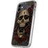 Liquid Blue Skull Entwined with Roses iPhone 11 Clear Case