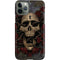Liquid Blue Skull Entwined with Roses iPhone 11 Pro Lite Case