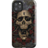 Liquid Blue Skull Entwined with Roses iPhone 11 Pro Max Impact Case