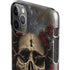 Liquid Blue Skull Entwined with Roses iPhone 11 Pro Max Lite Case