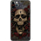 Liquid Blue Skull Entwined with Roses iPhone 11 Pro Max Skin