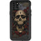 Liquid Blue Skull Entwined with Roses iPhone 11 Pro Max Waterproof Case