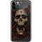 Liquid Blue Skull Entwined with Roses iPhone 11 Pro Skin