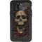 Liquid Blue Skull Entwined with Roses iPhone 11 Pro Waterproof Case