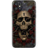 Liquid Blue Skull Entwined with Roses iPhone 11 Skin