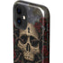 Liquid Blue Skull Entwined with Roses iPhone 12 Impact Case