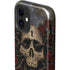 Liquid Blue Skull Entwined with Roses iPhone 12 Mini Impact Case