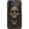 Liquid Blue Skull Entwined with Roses iPhone 12 Mini Lite Case