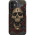 Liquid Blue Skull Entwined with Roses iPhone 12 Mini Lite Case