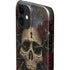 Liquid Blue Skull Entwined with Roses iPhone 12 Mini Lite Case