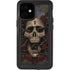 Liquid Blue Skull Entwined with Roses iPhone 12 Mini Waterproof Case