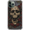 Liquid Blue Skull Entwined with Roses iPhone 12 Pro Clear Case
