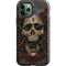 Liquid Blue Skull Entwined with Roses iPhone 12 Pro Impact Case