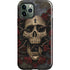 Liquid Blue Skull Entwined with Roses iPhone 12 Pro Impact Case