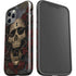 Liquid Blue Skull Entwined with Roses iPhone 12 Pro Impact Case