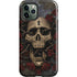 Liquid Blue Skull Entwined with Roses iPhone 12 Pro Max Impact Case