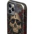 Liquid Blue Skull Entwined with Roses iPhone 12 Pro Max Impact Case