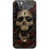 Liquid Blue Skull Entwined with Roses iPhone 12 Pro Max Skin